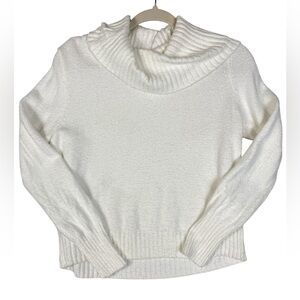 Rachel Zoe turtleneck cream sweater super soft Medium minimalist chic city